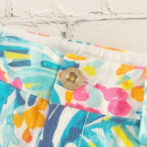 Lilly Pulitzer The Callahan Short Cotton 5" Shorts 0 Beach Coastal Cruise Beachy - Picture 4 of 12